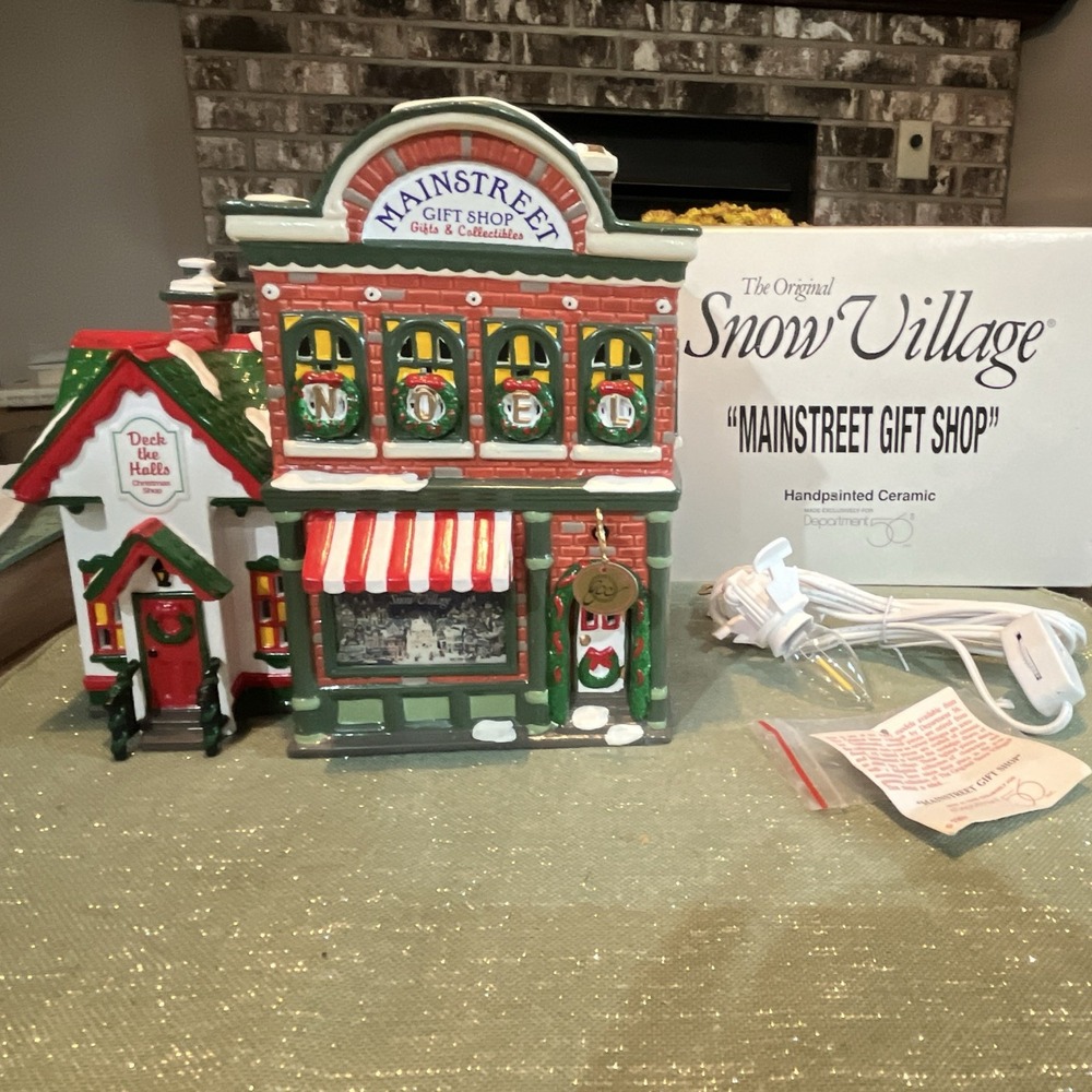 Dept 56 The Original Snow Village "Mainstreet Gift Shop" 54887 Retired